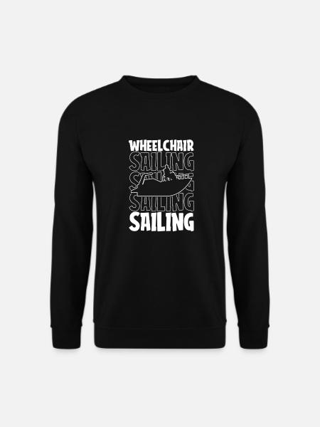 Sailing, sailing, sailboat, wheelchair - Unisex Sweatshirt - black
