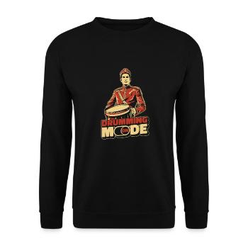 Batterie Batteur Batteur - Sweat-shirt Unisexe - noir - Devant - Alina (178cm) & Michal (187cm)