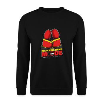 Fan train marching band - Unisex Sweatshirt - black - Front - Alina (178cm) & Michal (187cm)
