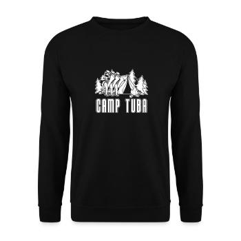 Fanfare procession tuba - Unisex Sweatshirt - black - Front - Alina (178cm) & Michal (187cm)