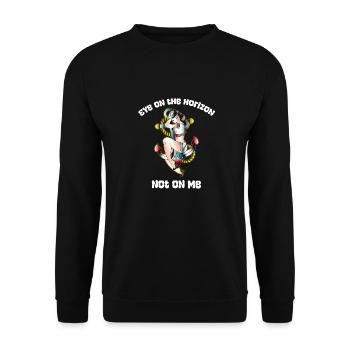 Sailing Sailor Sailboat Cool Sailboat Women - Unisex Sweatshirt - black - Front - Alina (178cm) & Michal (187cm)