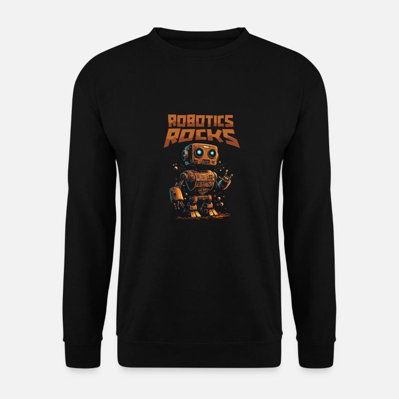 Robotik Ai Roboter Niedlich - Unisex Pullover - Schwarz