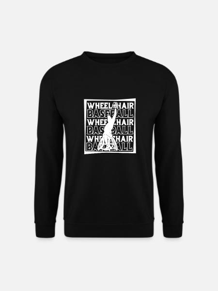 Fauteuil roulant de baseball - Sweat-shirt Unisexe - noir