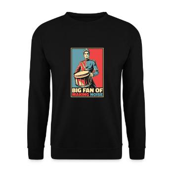 Spielmannszug Batterie Poster - Sweat-shirt Unisexe - noir - Devant - Alina (178cm) & Michal (187cm)