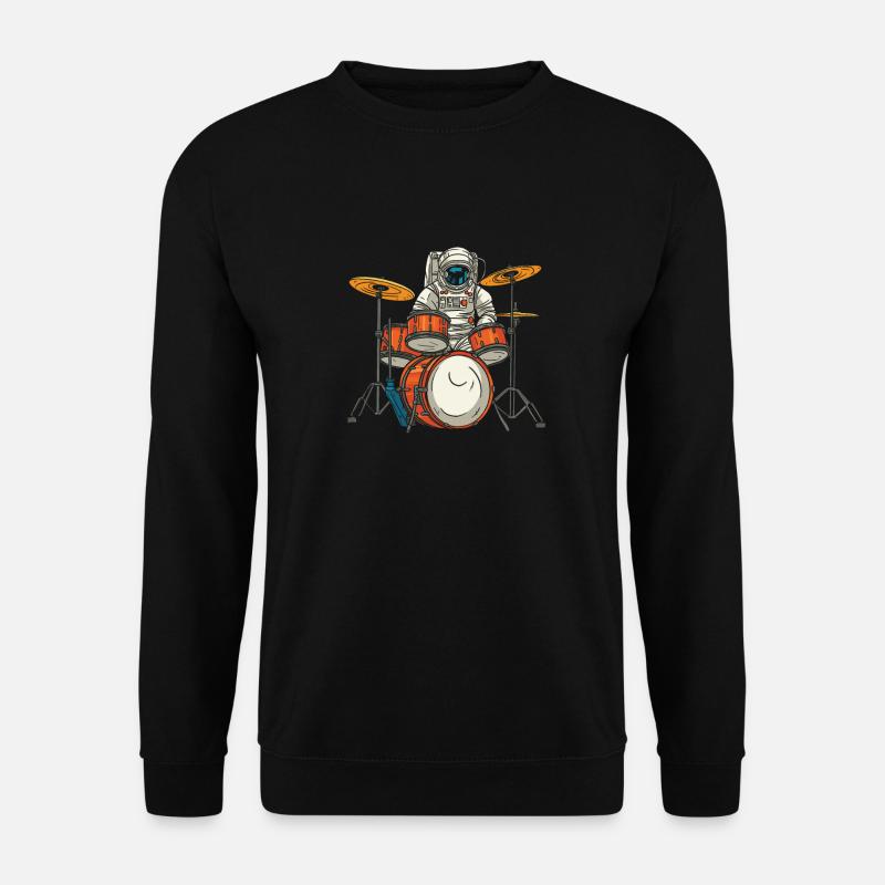 Drums Drummer Drummer Astronaut - Unisex Sweatshirt - black