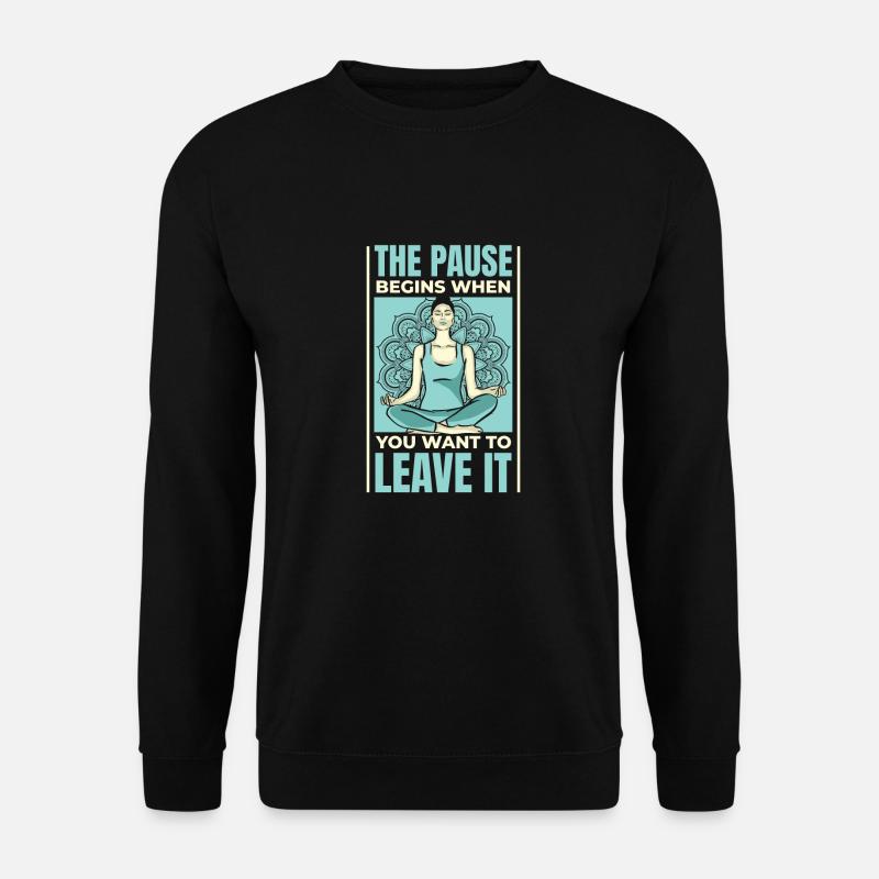 Yoga Cool - Unisex Pullover - Schwarz