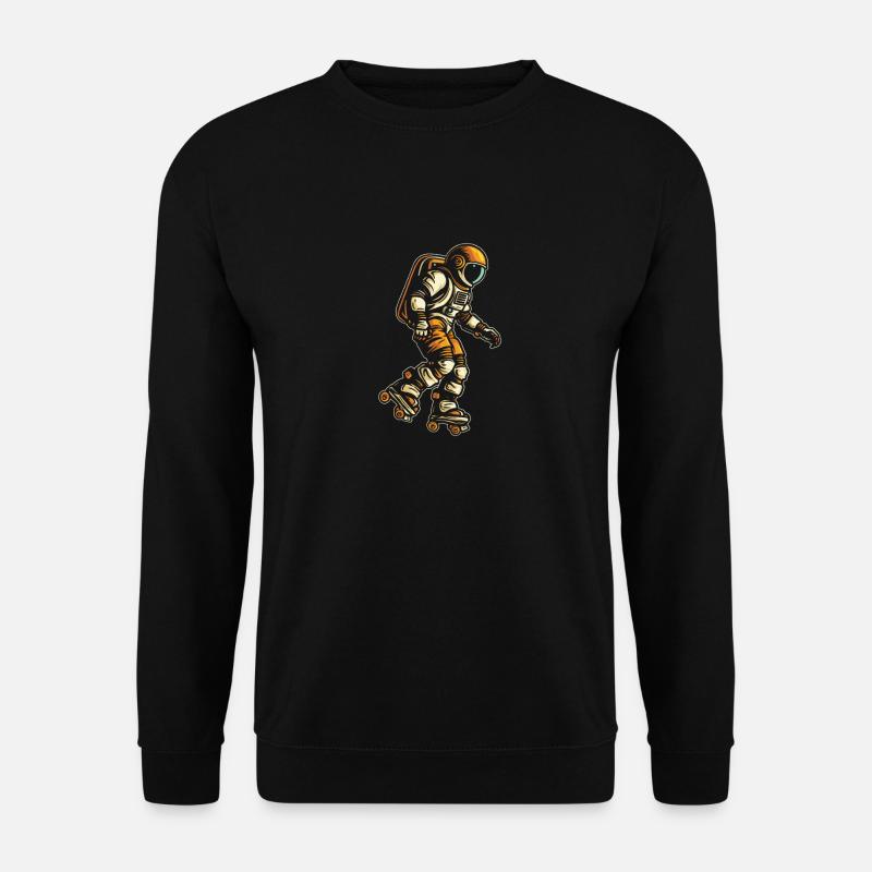 Roller Skates Roller Skating Astronaut - Unisex Sweatshirt - black