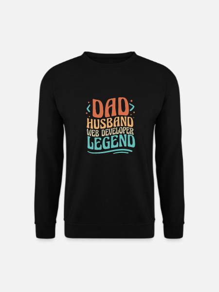 Web Entwickler Webdeveloper Vater - Unisex Pullover - Schwarz