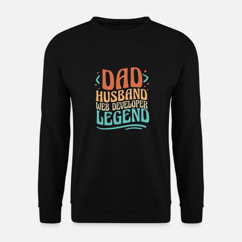 Web Entwickler Webdeveloper Vater - Unisex Pullover - Schwarz