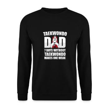 Taekwondo Père Taekwondo - Sweat-shirt Unisexe - noir - Devant - Alina (178cm) & Michal (187cm)