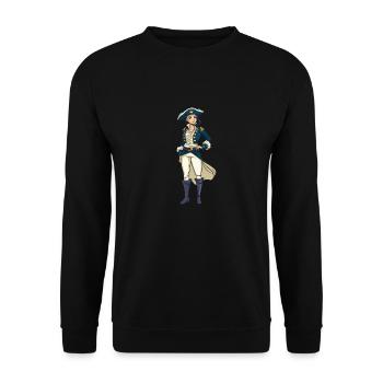 Voilier Voilier Voilier Femmes - Sweat-shirt Unisexe - noir - Devant - Alina (178cm) & Michal (187cm)