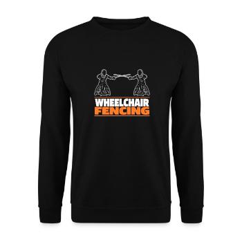 Fencing Fencing Wheelchair - Unisex Sweatshirt - black - Front - Alina (178cm) & Michal (187cm)