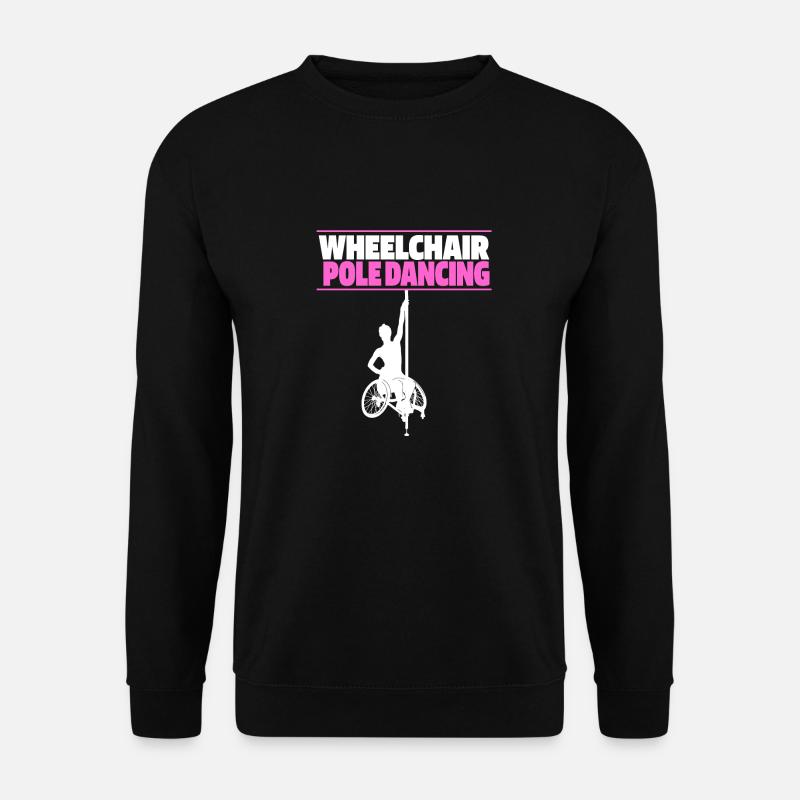 Pole Dancing Rollstuhl - Unisex Pullover - Schwarz