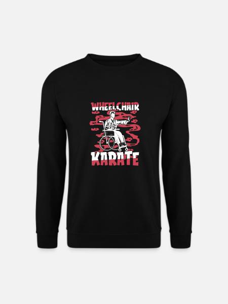 Karate Rollstuhl - Unisex Pullover - Schwarz