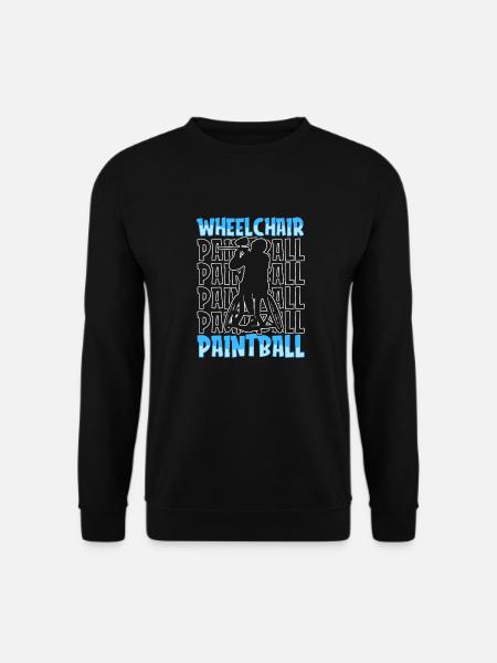 Fauteuil roulant de paintball - Sweat-shirt Unisexe - noir