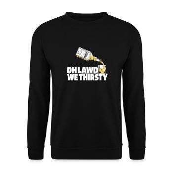 Whisky Whiskey Lustig - Unisex Pullover - Schwarz - Vorne - Alina (178cm) & Michal (187cm)