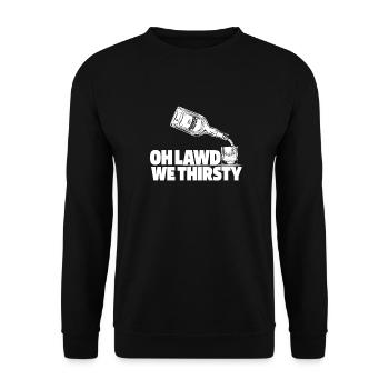 Whisky Whiskey - Unisex Pullover - Schwarz - Vorne - Alina (178cm) & Michal (187cm)
