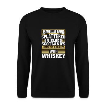 Whisky Whiskey Schottland - Unisex Pullover - Schwarz - Vorne - Alina (178cm) & Michal (187cm)