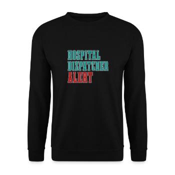 Centre de contrôle des appels d’urgence Centre des opérations de l’hôpital - Sweat-shirt Unisexe - noir - Devant - Alina (178cm) & Michal (187cm)