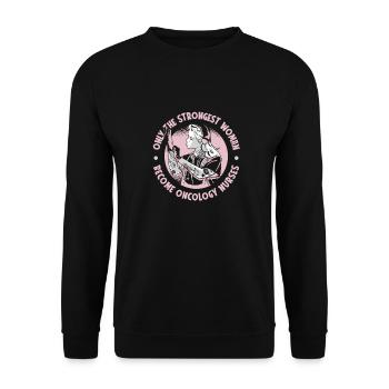 Krankenschwester Onkologische Krankenschwester - Unisex Pullover - Schwarz - Vorne - Alina (178cm) & Michal (187cm)