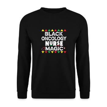 Magie infirmière - Sweat-shirt Unisexe - noir - Devant - Alina (178cm) & Michal (187cm)