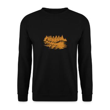 Rafting - Unisex Pullover - Schwarz - Vorne - Alina (178cm) & Michal (187cm)