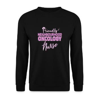 Nurse Friendly - Unisex Sweatshirt - black - Front - Alina (178cm) & Michal (187cm)