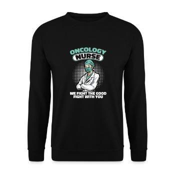 Infirmière combattante - Sweat-shirt Unisexe - noir - Devant - Alina (178cm) & Michal (187cm)