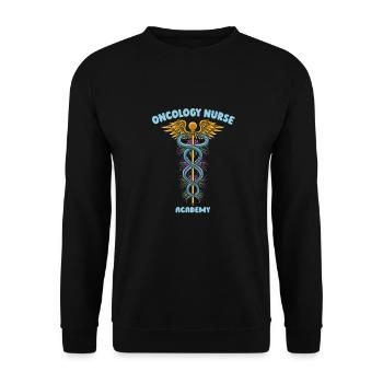 Nurse Cool - Unisex Sweatshirt - black - Front - Alina (178cm) & Michal (187cm)