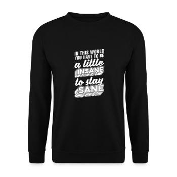 Psychologue Psychologue Drôle - Sweat-shirt Unisexe - noir - Devant - Alina (178cm) & Michal (187cm)