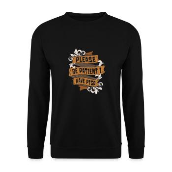 Psychologie Psychologue - Sweat-shirt Unisexe - noir - Devant - Alina (178cm) & Michal (187cm)