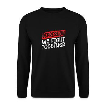 Psychologie Psychologue - Sweat-shirt Unisexe - noir - Devant - Alina (178cm) & Michal (187cm)