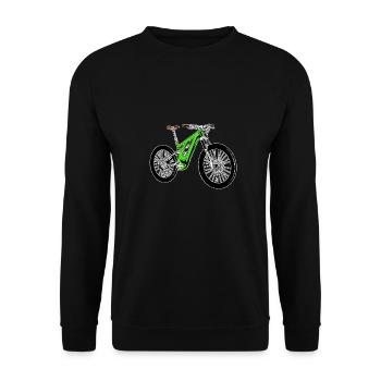 E Bike Electric Bike E Bike - Unisex Sweatshirt - black - Front - Alina (178cm) & Michal (187cm)
