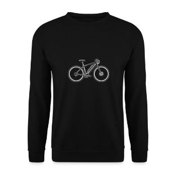 E Bike Electric Bike E Bike - Unisex Sweatshirt - black - Front - Alina (178cm) & Michal (187cm)