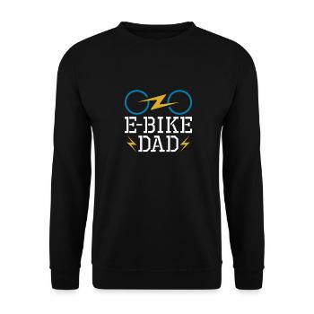 E Bike Electric Bike Papa - Sweat-shirt Unisexe - noir - Devant - Alina (178cm) & Michal (187cm)