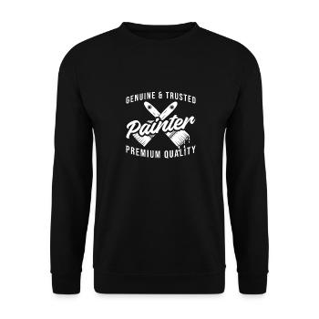 Maler Lackierer - Unisex Pullover - Schwarz - Vorne - Alina (178cm) & Michal (187cm)