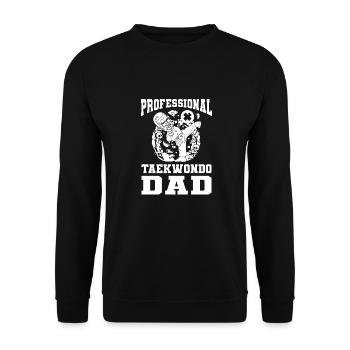 Taekwondo Taekwondo Father - Unisex Sweatshirt - black - Front - Alina (178cm) & Michal (187cm)