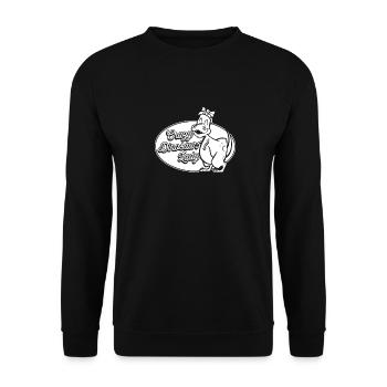 Dinosaure adulte dinosaure - Sweat-shirt Unisexe - noir - Devant - Alina (178cm) & Michal (187cm)