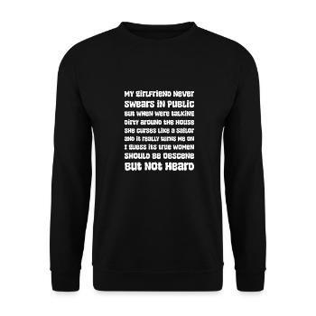 Voilier Sailor Voilier - Sweat-shirt Unisexe - noir - Devant - Alina (178cm) & Michal (187cm)