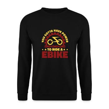 Performance cycliste cycliste de route - Sweat-shirt Unisexe - noir - Devant - Alina (178cm) & Michal (187cm)