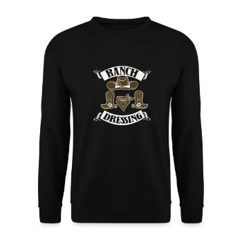 Rodeo Cowboy Boots Ranch Cowboy Ranch Dressing - Unisex Sweatshirt - black - Front - Alina (178cm) & Michal (187cm)