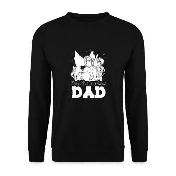 Rodeo Cowboy Father Ranch Cowboy - Unisex Sweatshirt - black - Front - Alina (178cm) & Michal (187cm)