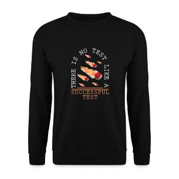 Détournement réussi des astroïdes dans l’espace spatial - Sweat-shirt Unisexe - noir - Devant - Alina (178cm) & Michal (187cm)