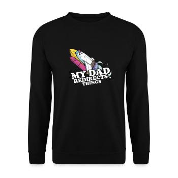 Espace Espace Papa Astroïde Diversion - Sweat-shirt Unisexe - noir - Devant - Alina (178cm) & Michal (187cm)