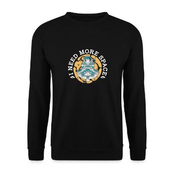 Détournement astroïde de l’espace mère de l’espace - Sweat-shirt Unisexe - noir - Devant - Alina (178cm) & Michal (187cm)