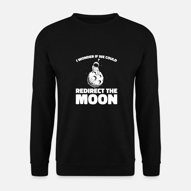 Weltraum Weltall Mond Astroid Umleitung - Unisex Pullover - Schwarz