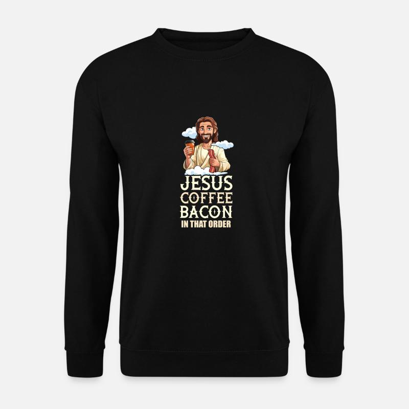 Bacon Bacon Café - Sweat-shirt Unisexe - noir