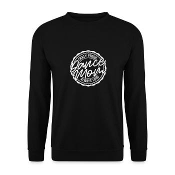 Mom Mom Crazy Dance Mom - Unisex Sweatshirt - black - Front - Alina (178cm) & Michal (187cm)