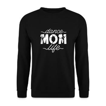 Mom Mutter Mutter Tanz Mutter - Unisex Pullover - Schwarz - Vorne - Alina (178cm) & Michal (187cm)