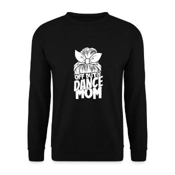 Mom Mom Dancing Dancing Mom - Unisex Sweatshirt - black - Front - Alina (178cm) & Michal (187cm)
